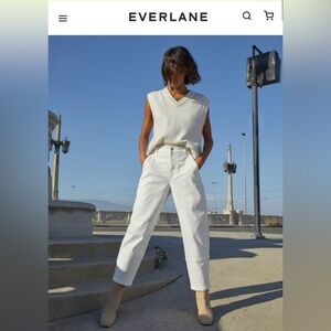 Everlane White Ankle & Cropped Jeans